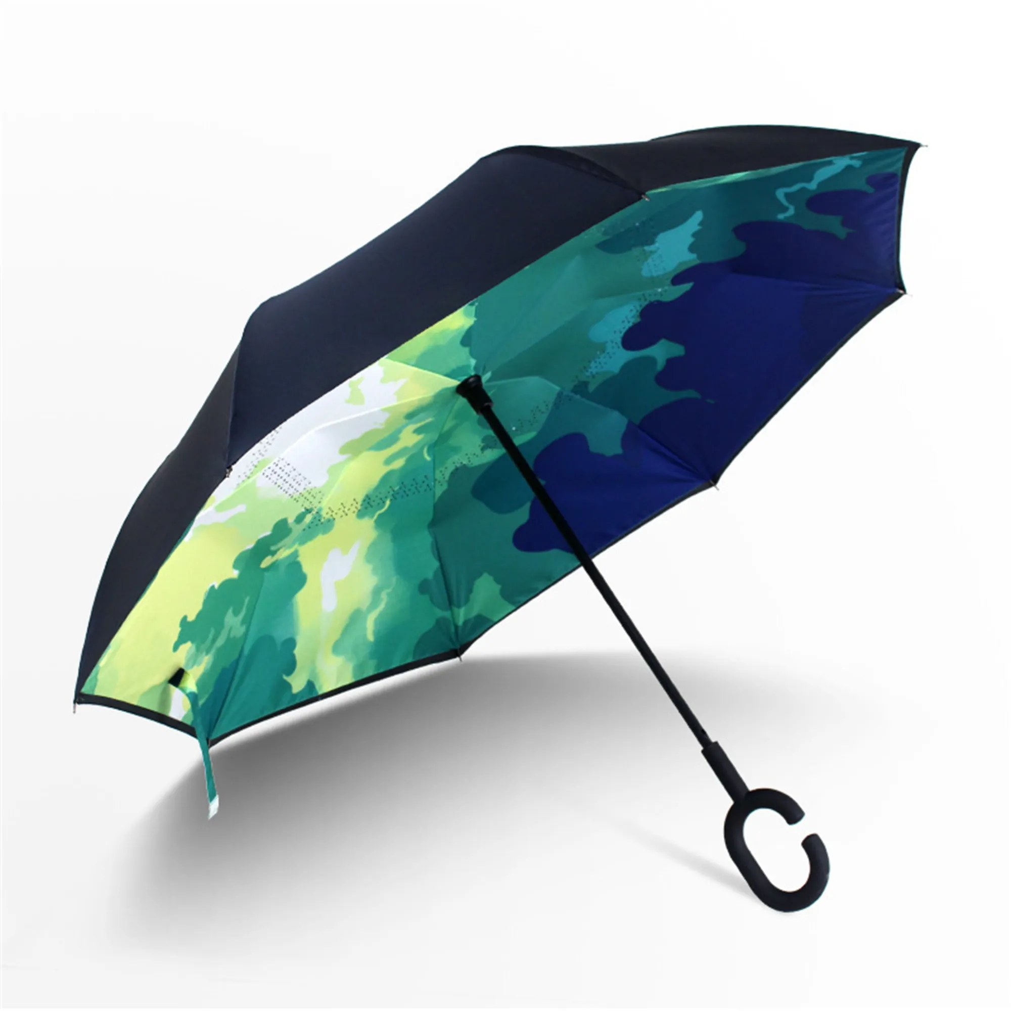 Reverse Upside Down Car Umbrella with C-handle 9