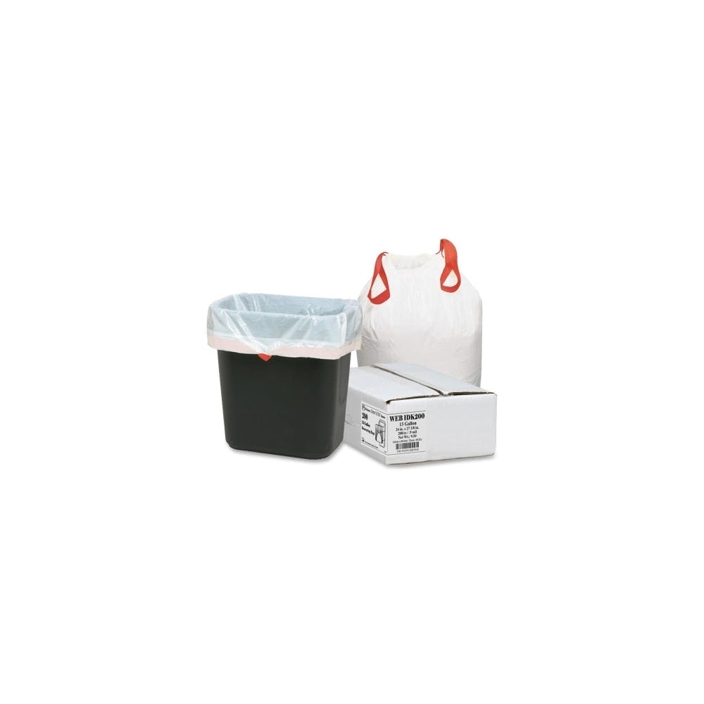 Drawstring Trash Liners - 13 Gallon 0.90 MIL 2