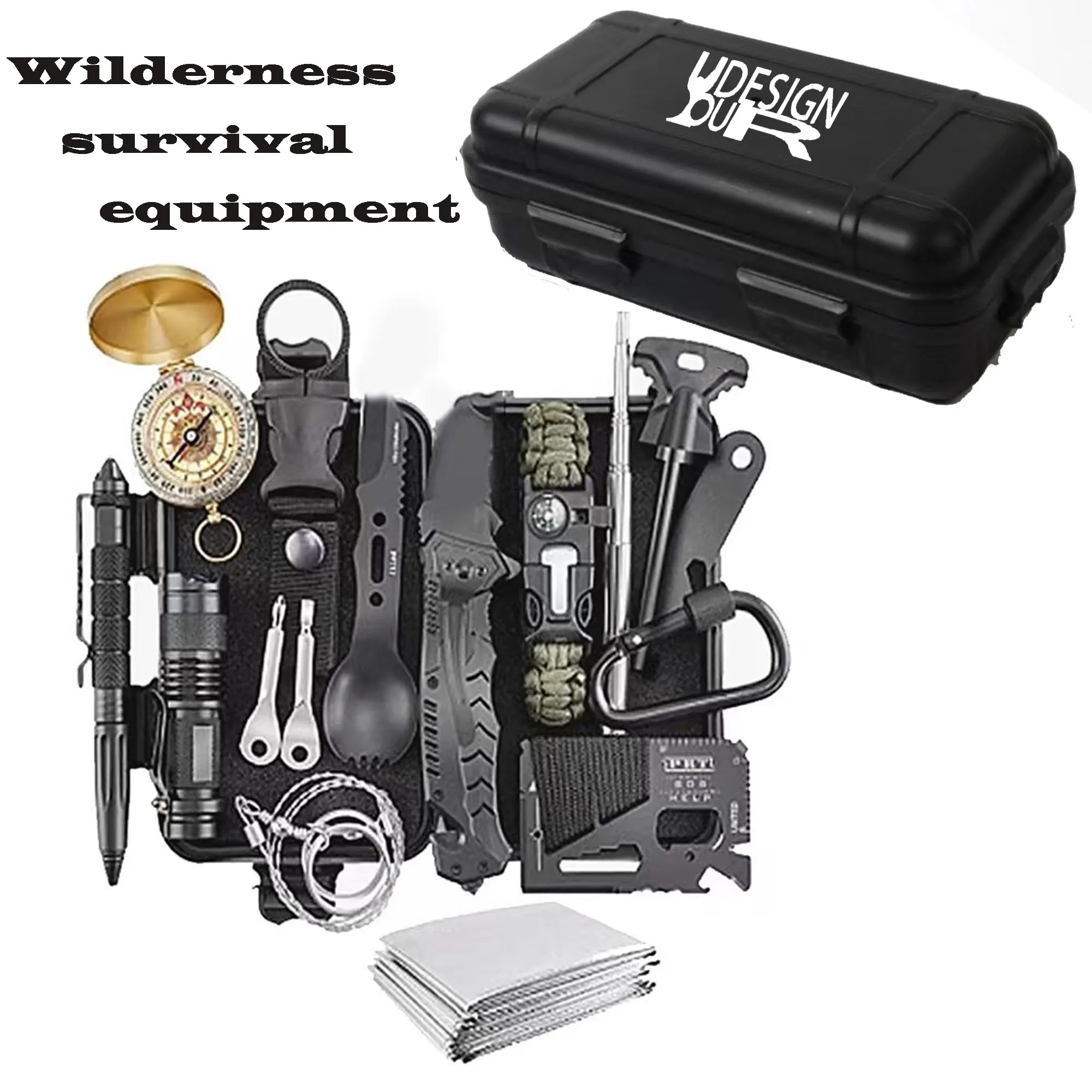 Wild Survival 15-Piece Outdoor Multi-Functional Tool Set 3
