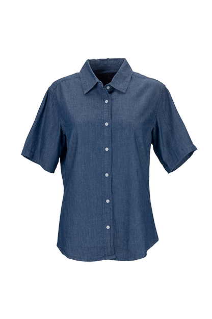Women's Short-Sleeve Hudson Denim Shirt 5