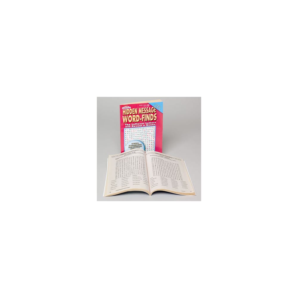 Word Search Books - Hidden Message 112 Pages Two Titles 1