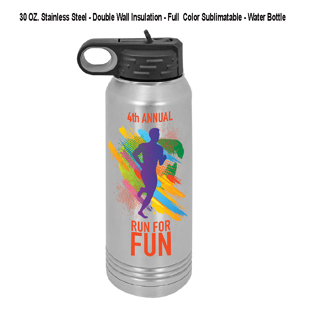30 Oz. Stainless Steel Polar Camel Sublimatable Photo Water Bottl 1