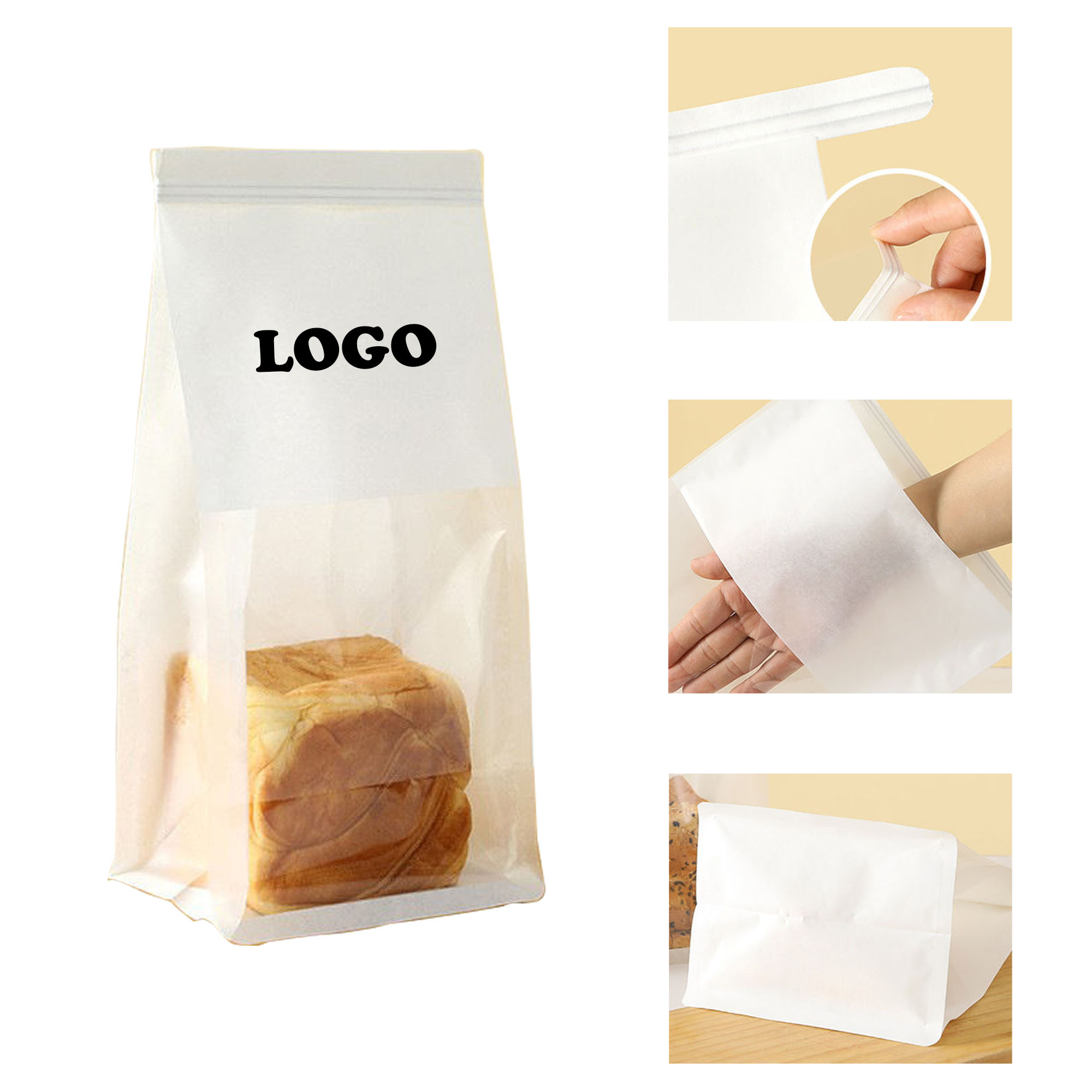 Custom Bread Bag With Window 2