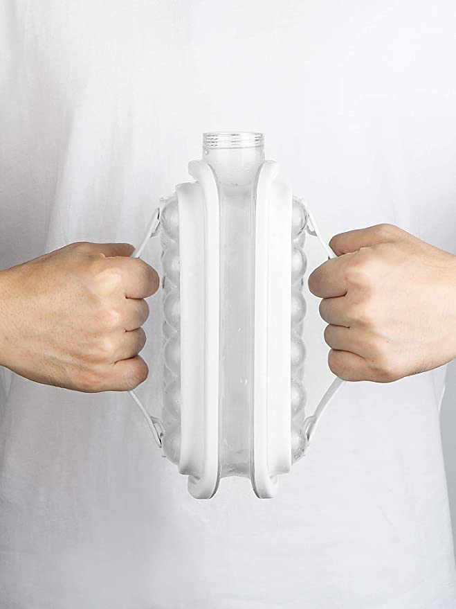 2 in 1 Portable Ice Cube Maker Kettle W/14 Grids For Cold Drink 11