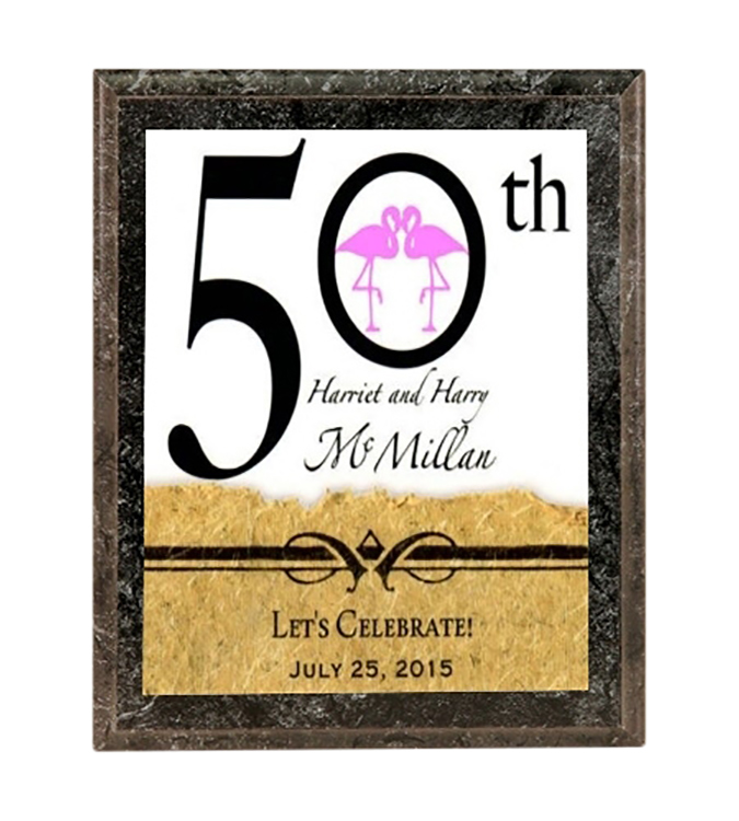 Color Rich PLATE Plaque-Marbled Black