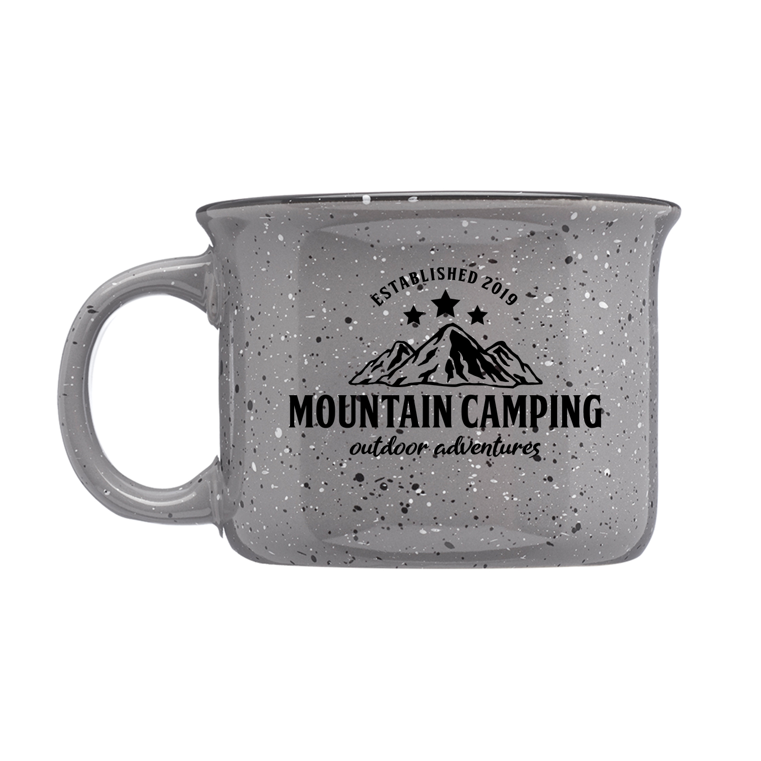 8 oz. Speckled Hearth Ceramic Mug (1 Color Imprint) 2