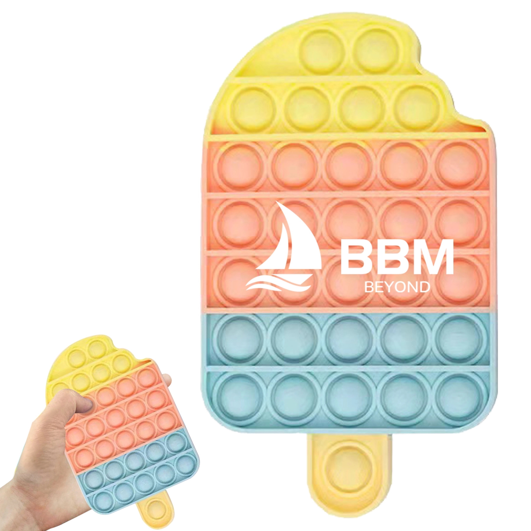 Ice Cream Push Bubble Sensory Fidget Toy 3