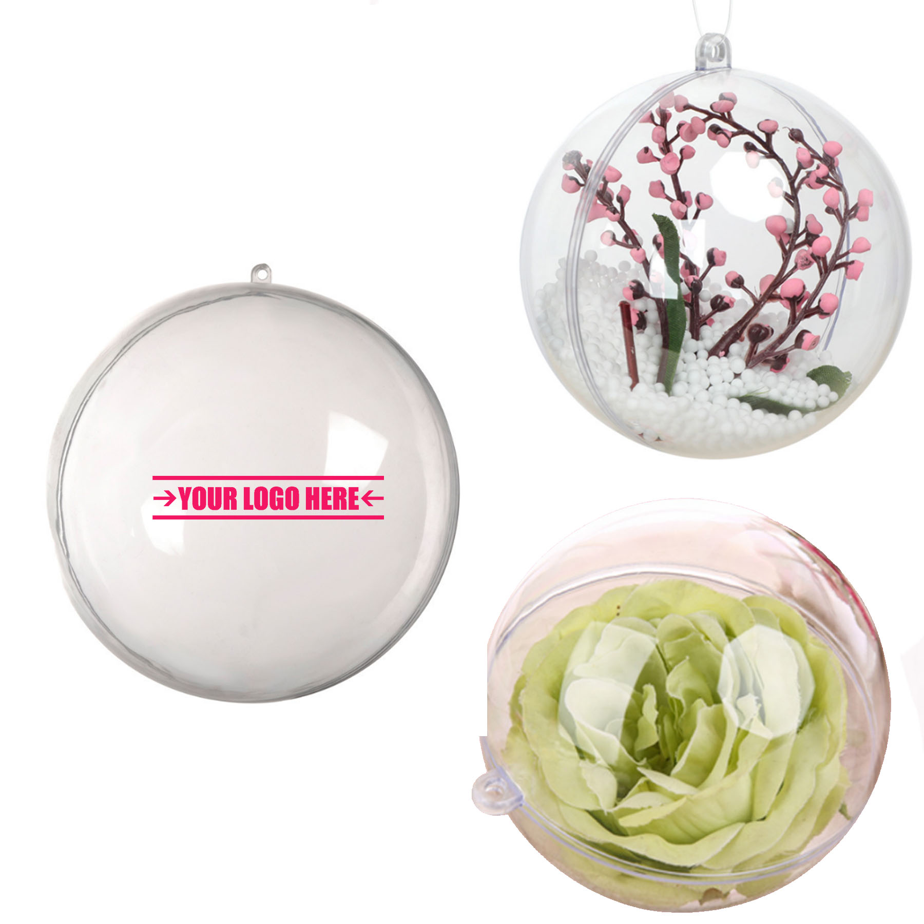 Transparent Hollow Ball Christmas Party Decoration 2