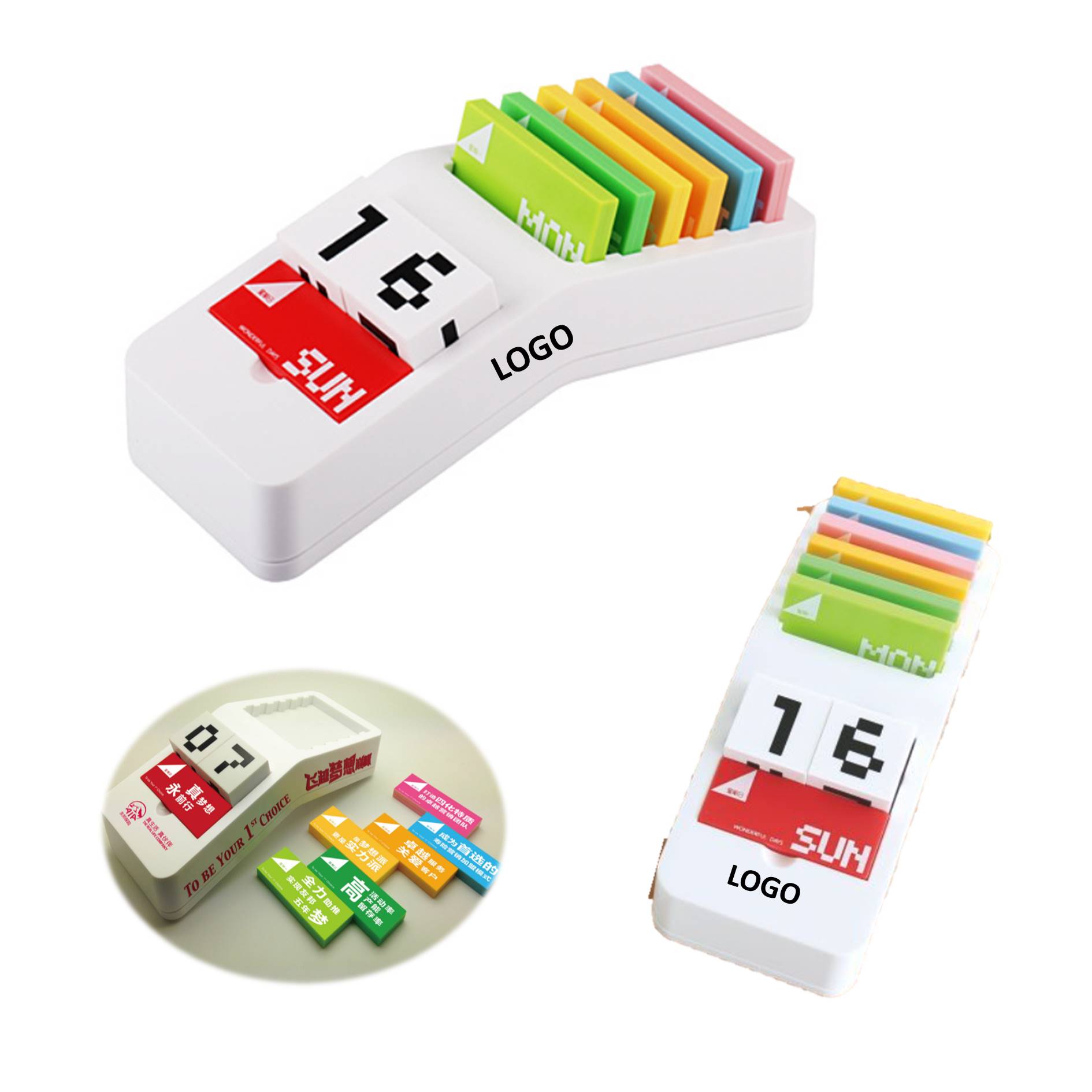 Plastic Creative Desktop Calendar DIY 1