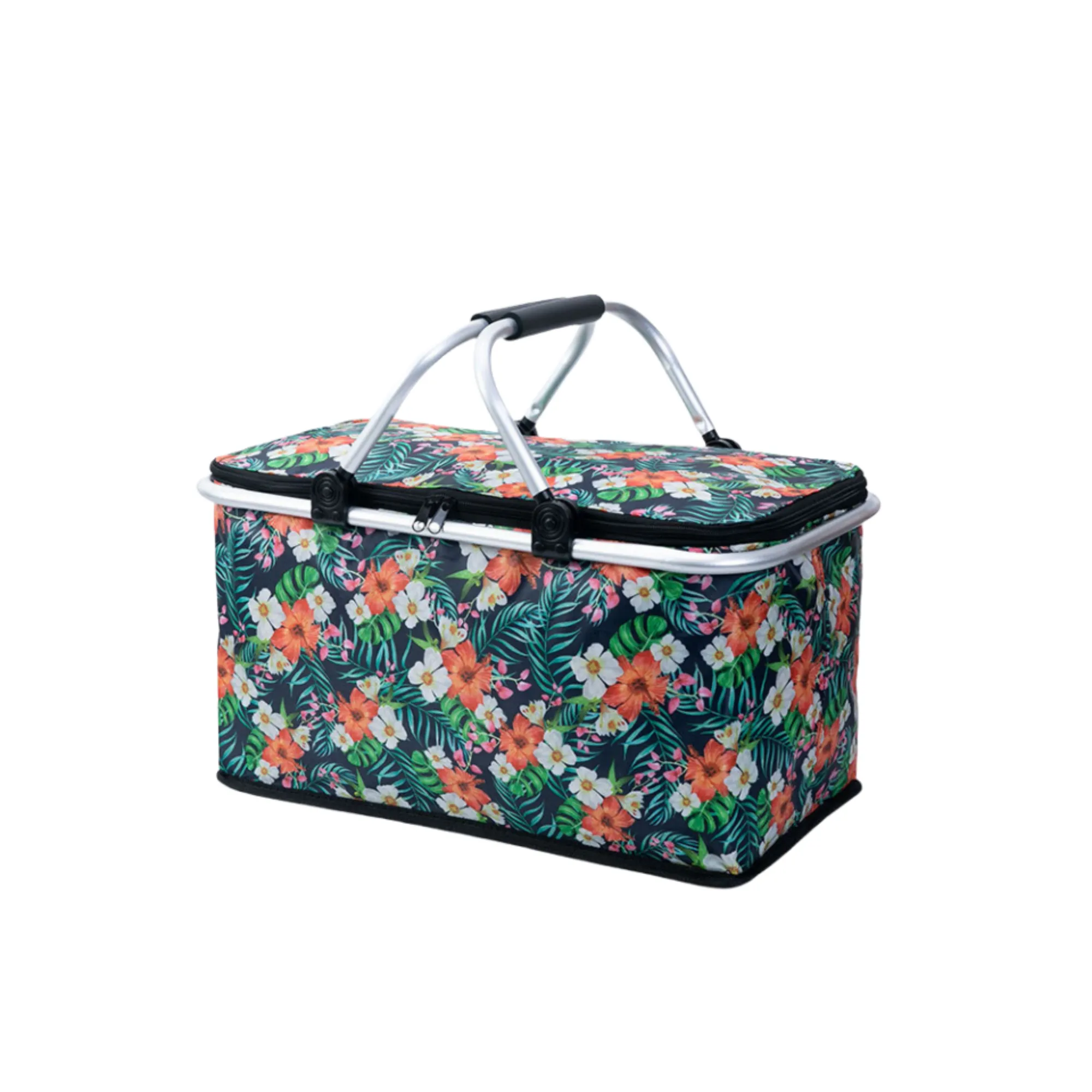 Foldable Insulated Cooler Bag Picnic Basket 2