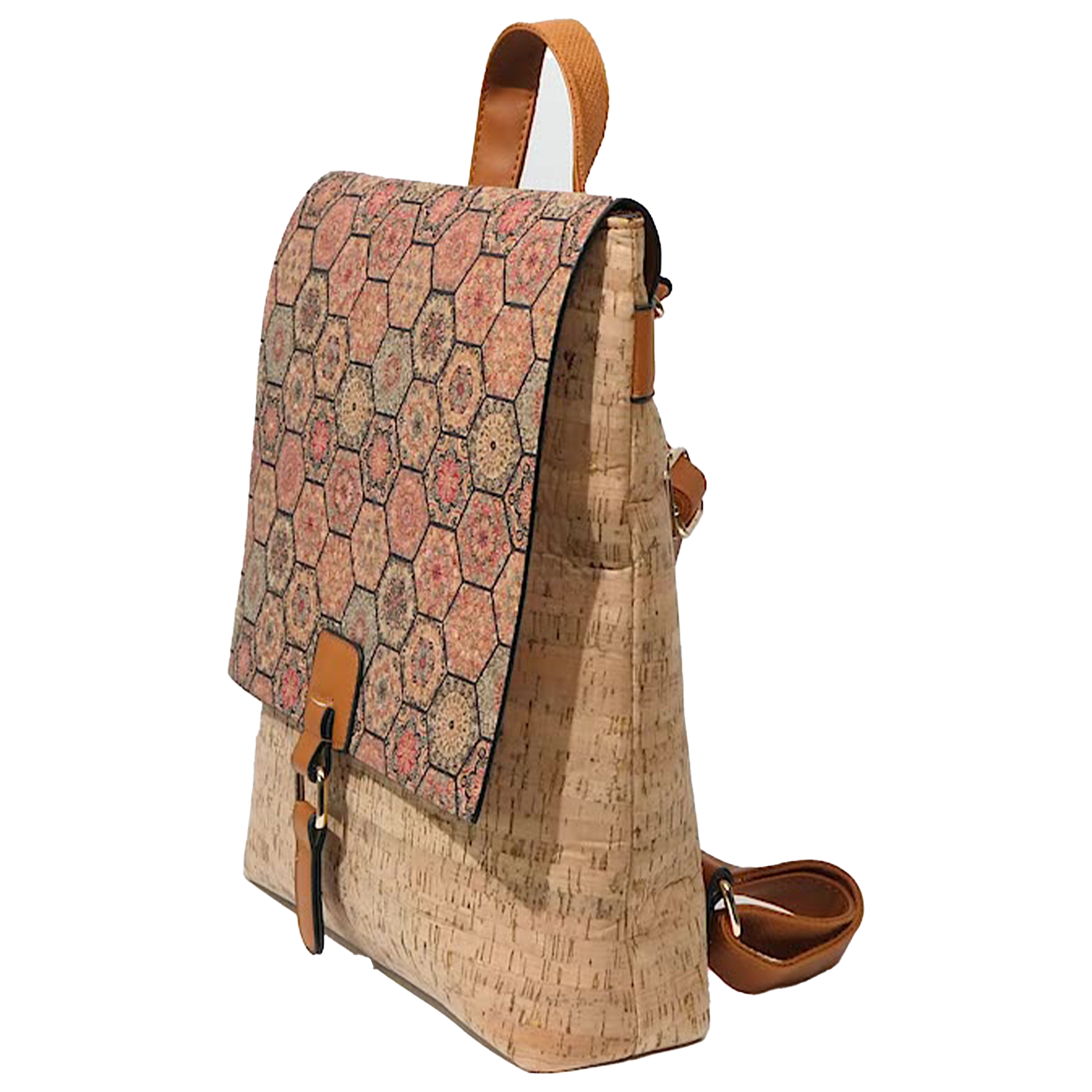 Polyester Large Capacity Retro Printed Backpack 3