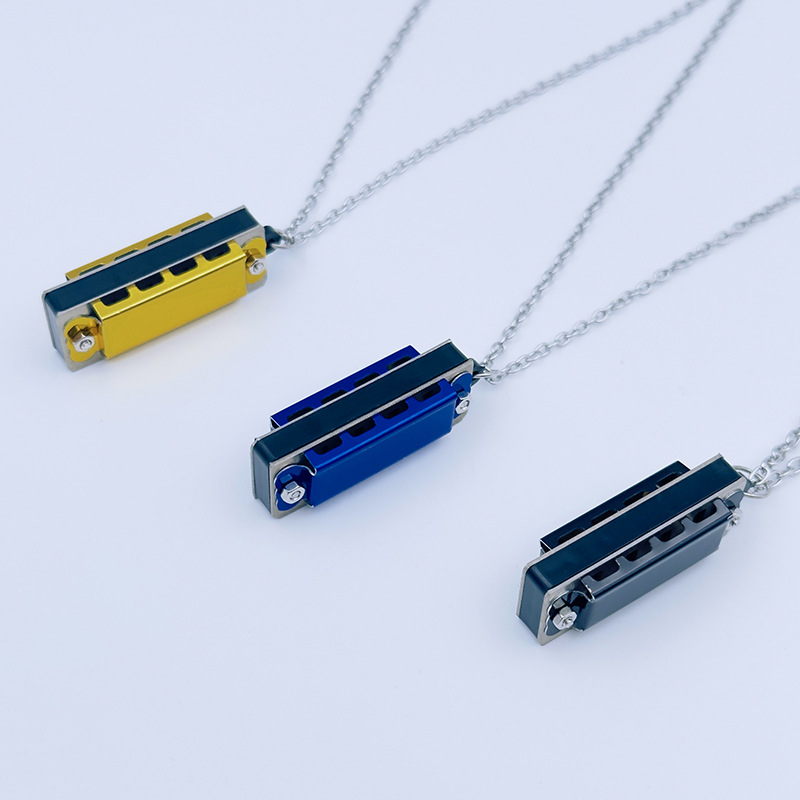 Mini 4 Holes Necklace Harmonica 3