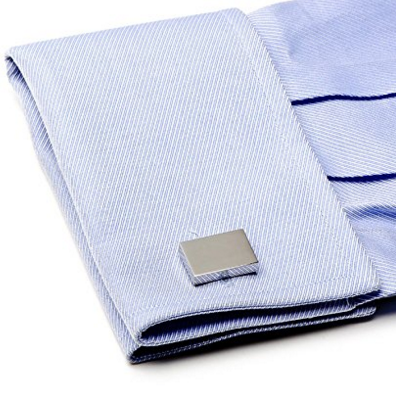 Polished Steel Cuff Links 7