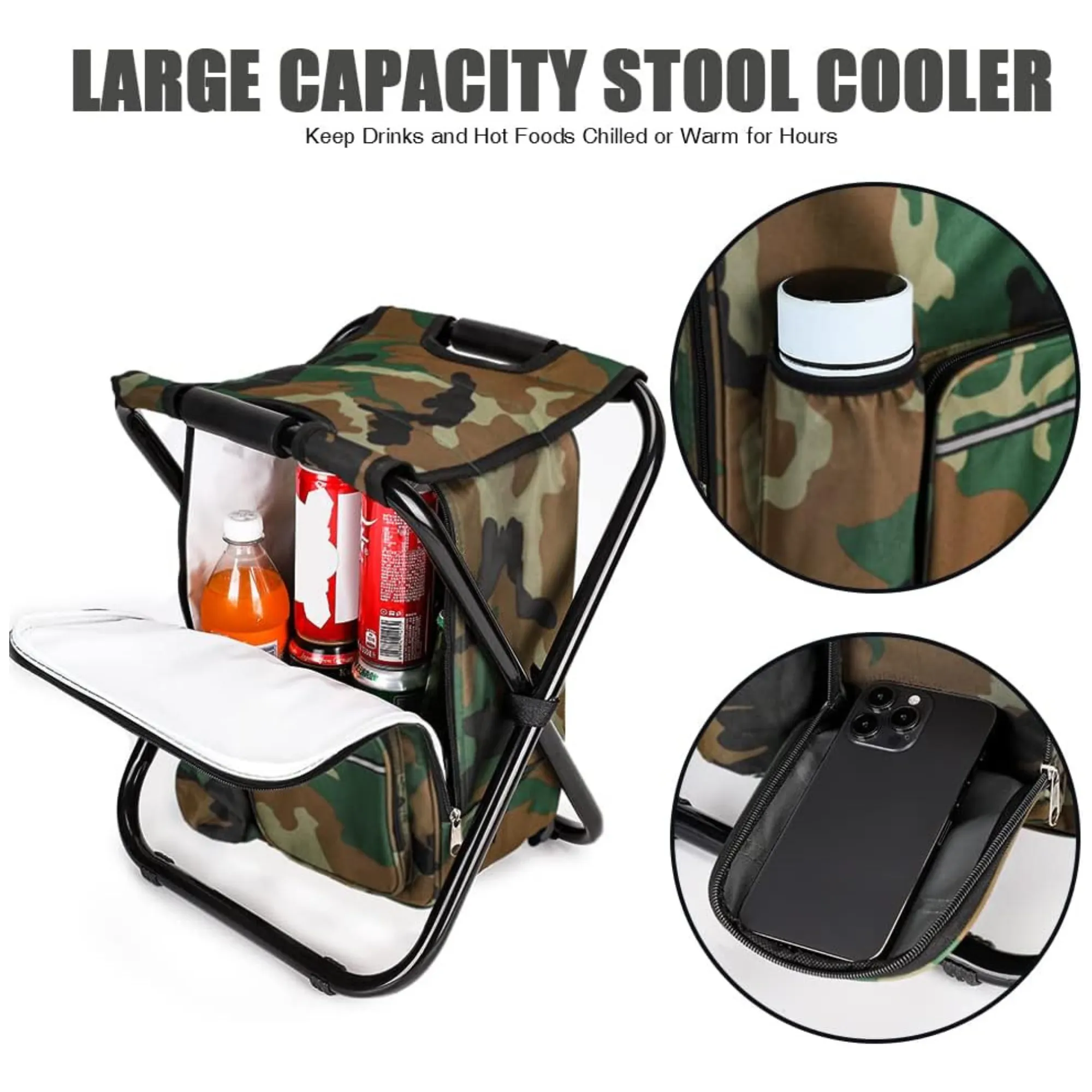 Backpack Folding Chair with Storage Free Shipping 4