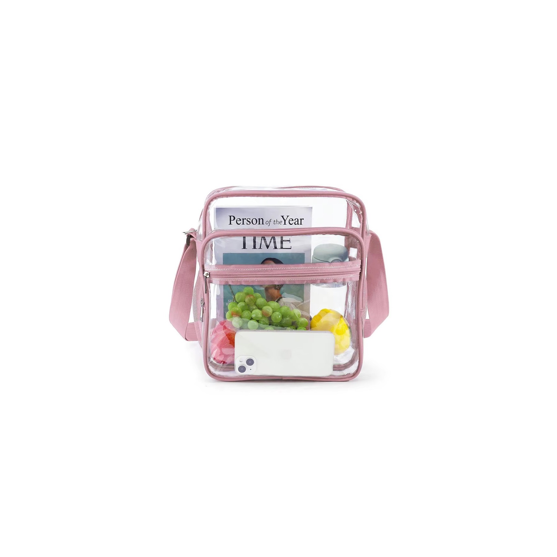 Clear Crossbody Bag with Adjustable Shoulder Strap 2