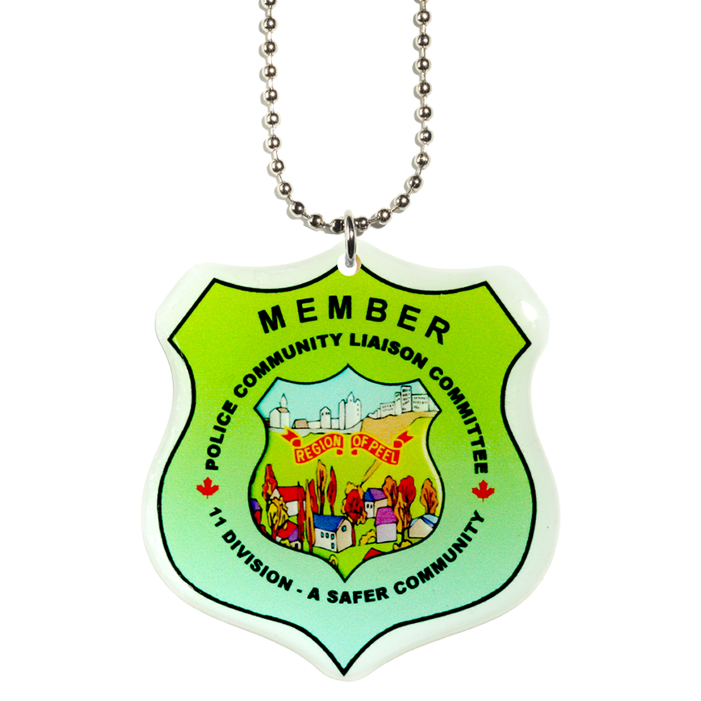 Ball Chain Necklace with Custom Pendant / Charm from 4.1 - 5 Sq. In.