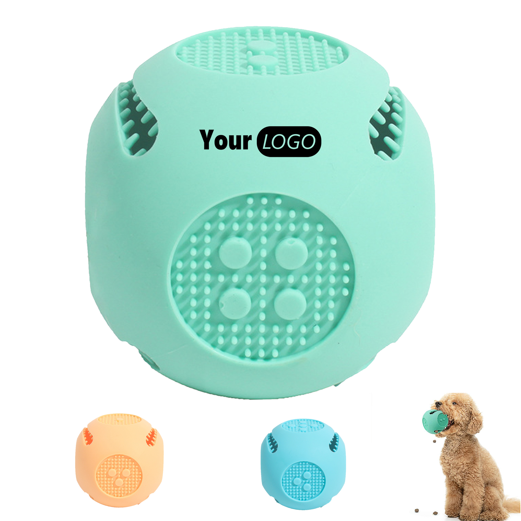 Silicone Best dice Dental Chew Dog Toy 2