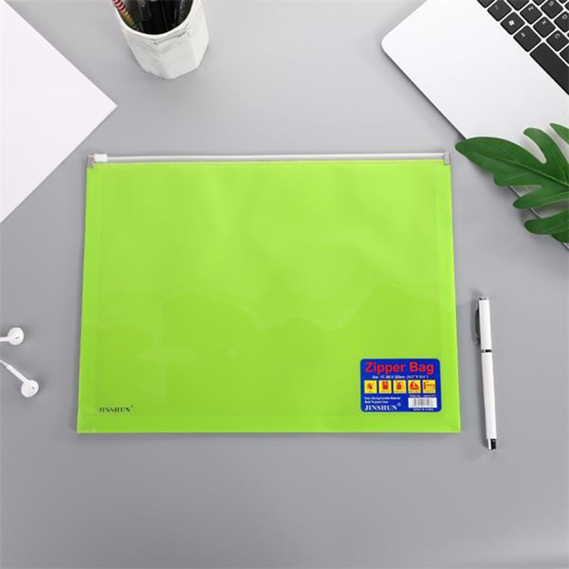 B4 Clear Bag File Folder With Zipper 4