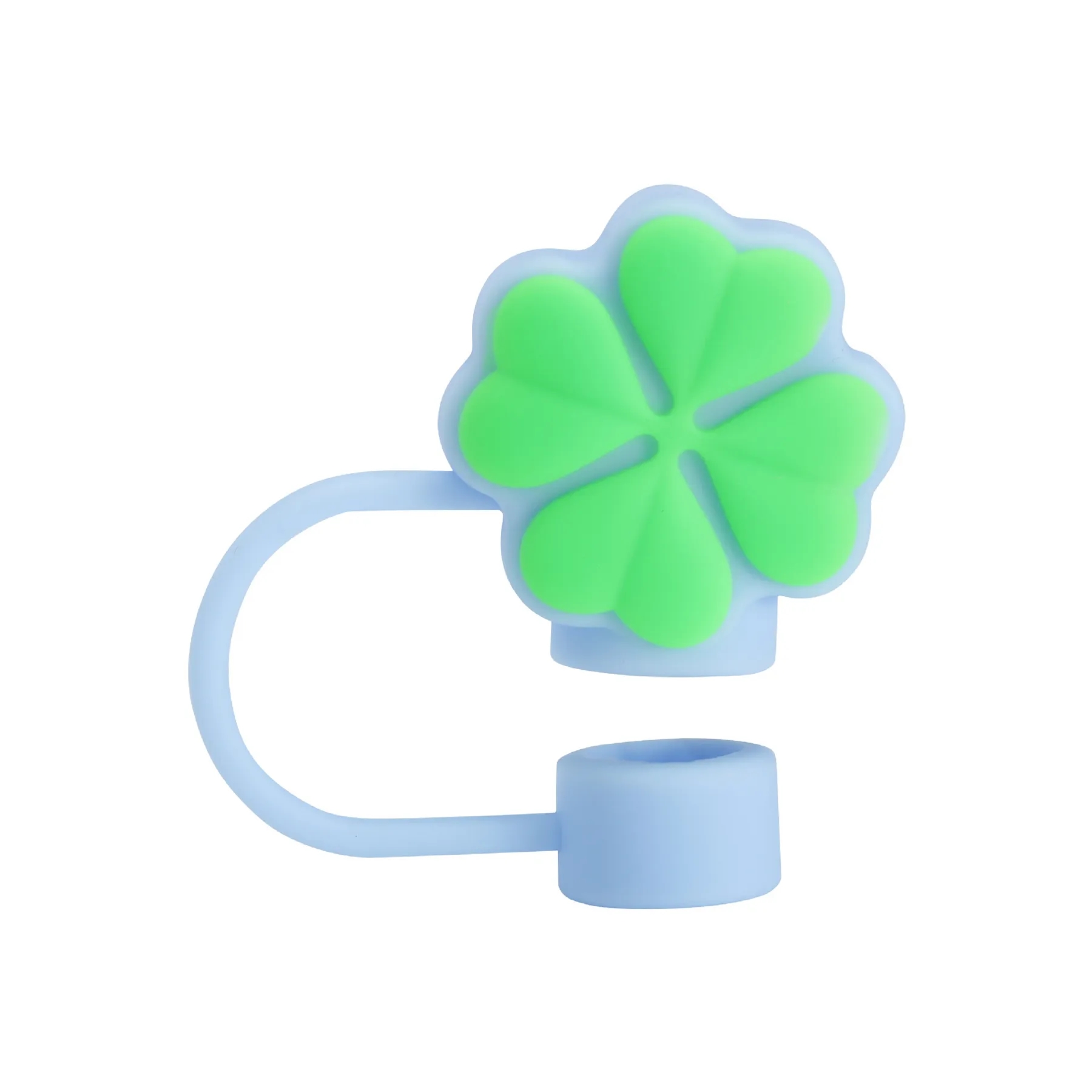 Clover Shaped 3D Silicone Straw Tips Cover 5