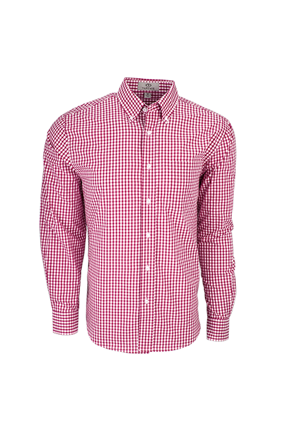 Easy-Care Gingham Check Shirt 43