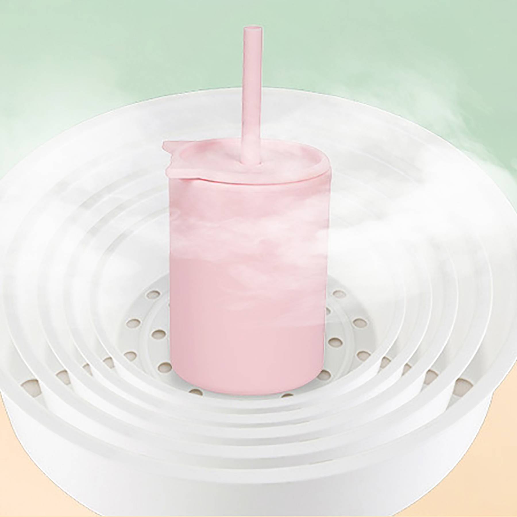 Silicone Anti-Spill Toddler Cup With Straw 2