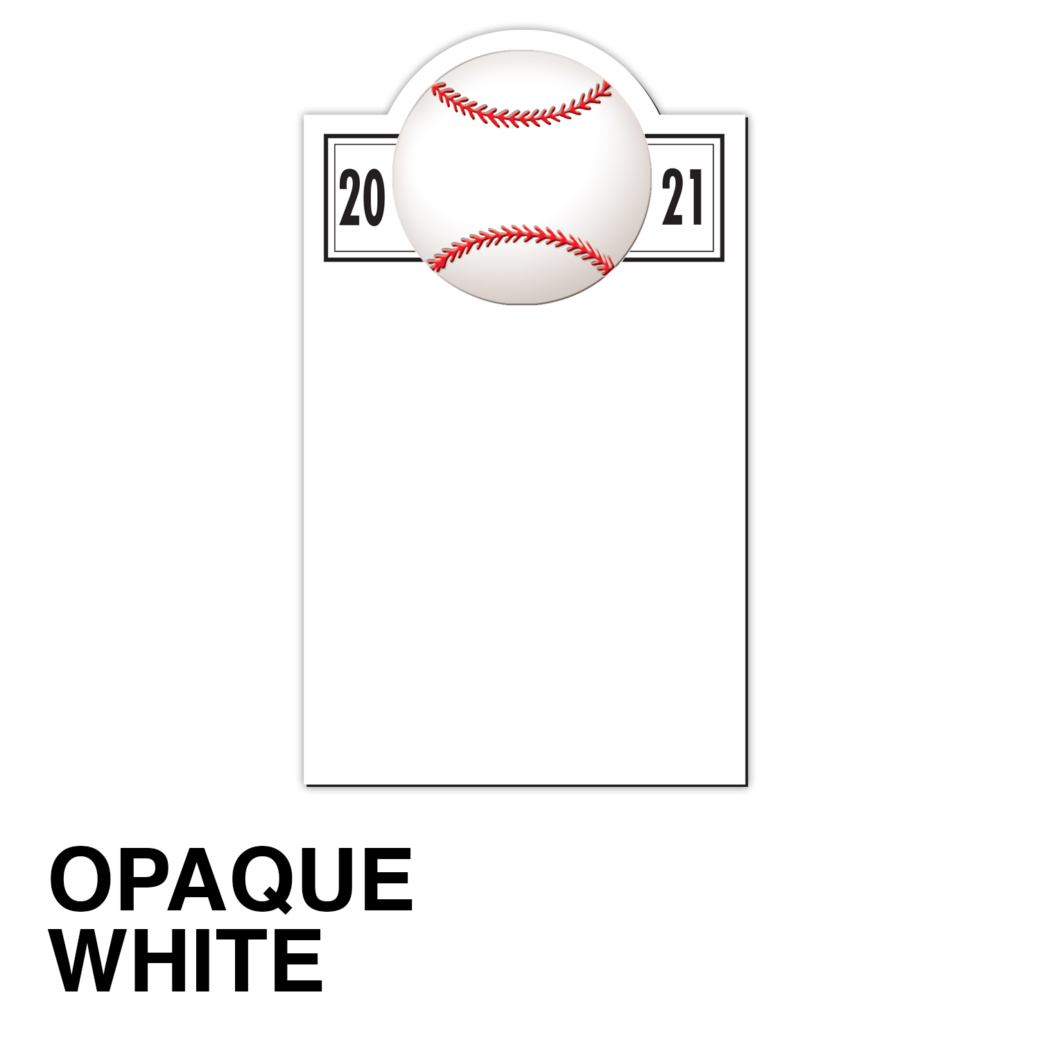 20 Mil Baseball Schedule Magnet - Full Color 3