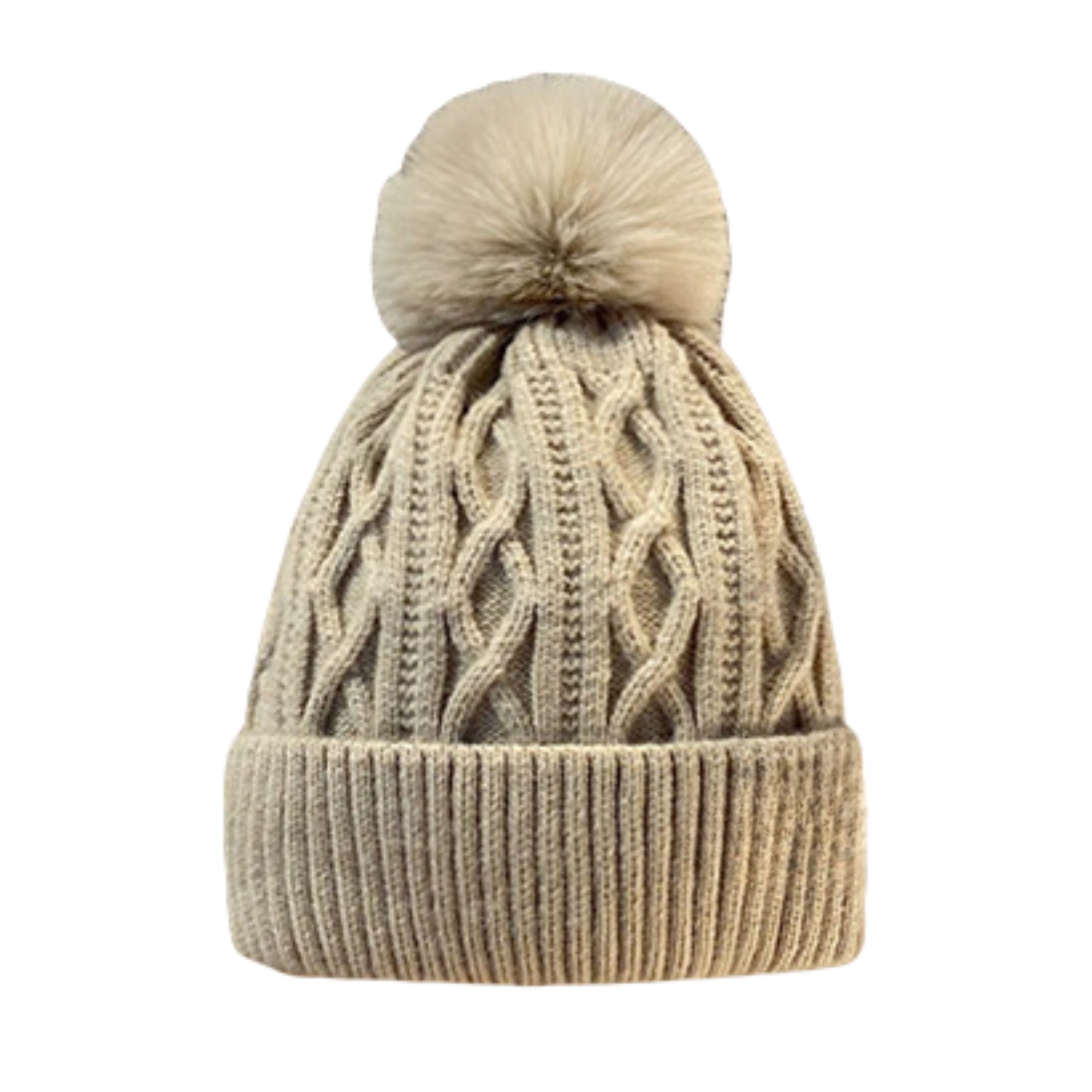 Womens Winter Knitted Beanie Hat 1