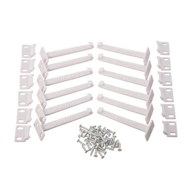 Safety Catches - Drawers & Cabinets 12 Pack 2