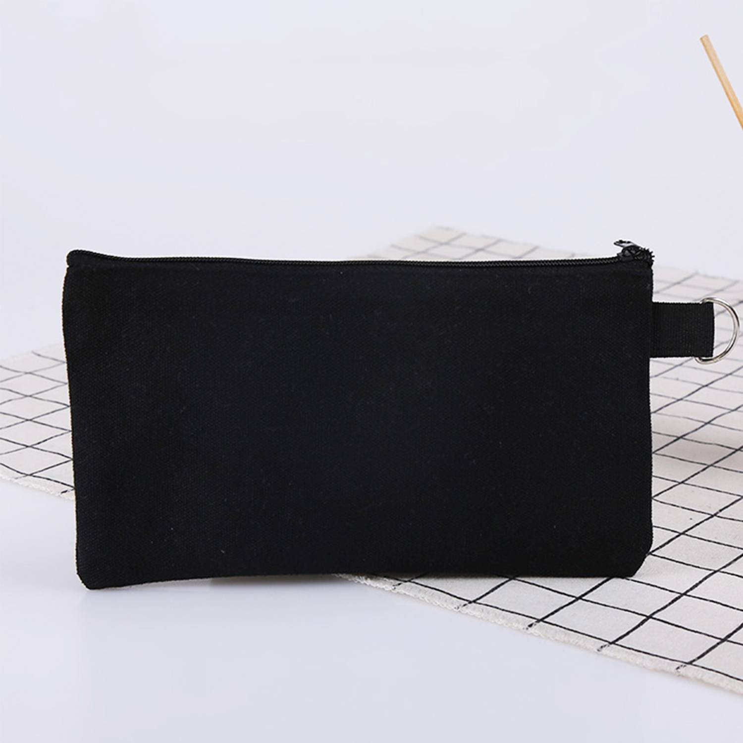 Canvas Tool Bag Zipper Pouch w/ Key Ring 2