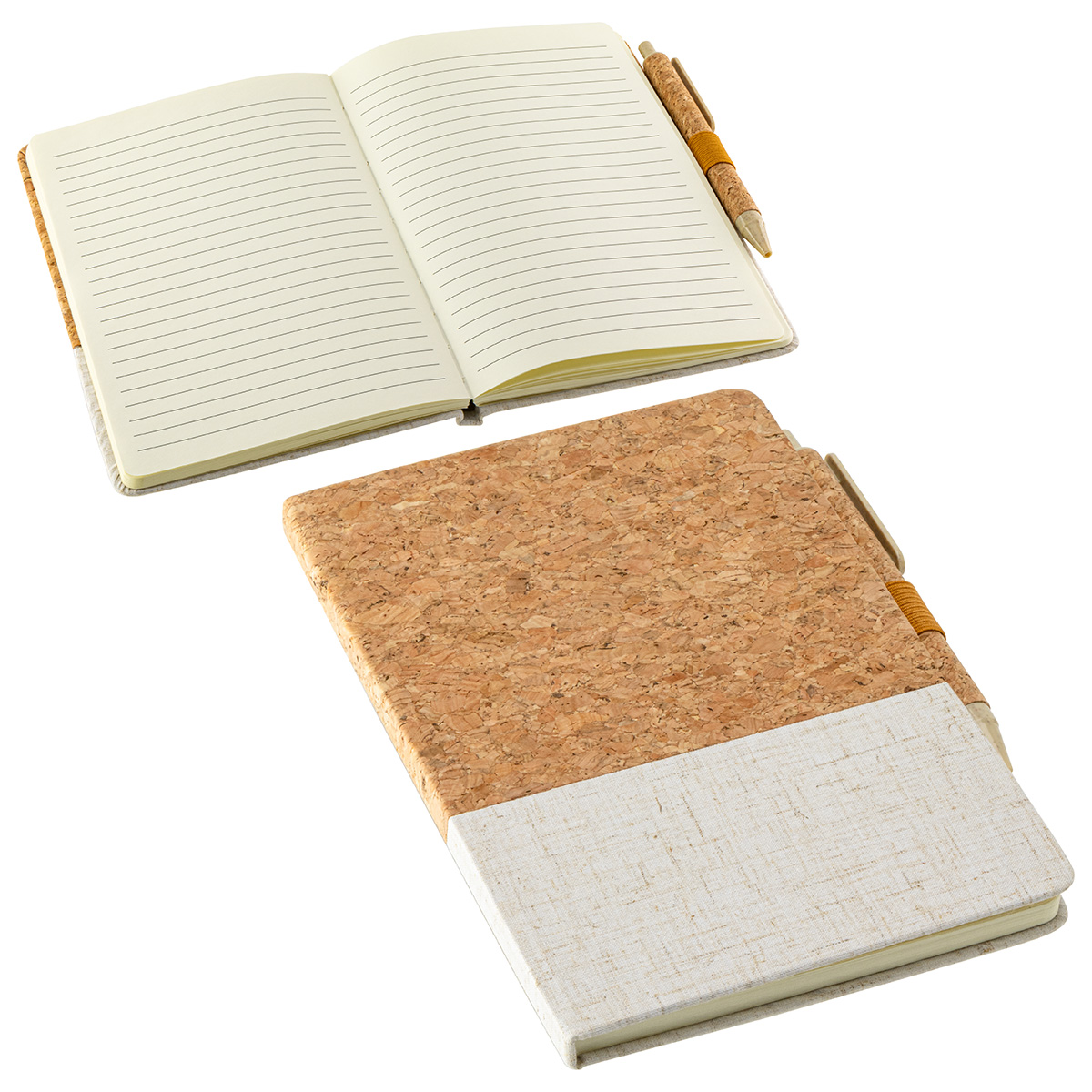 Cork & Linen Journal with Eco Pen 3