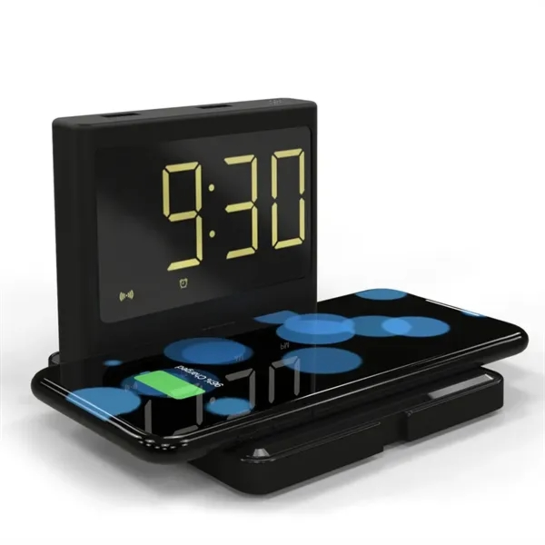 15W Fast Wireless Charger With Alarm Clock
1