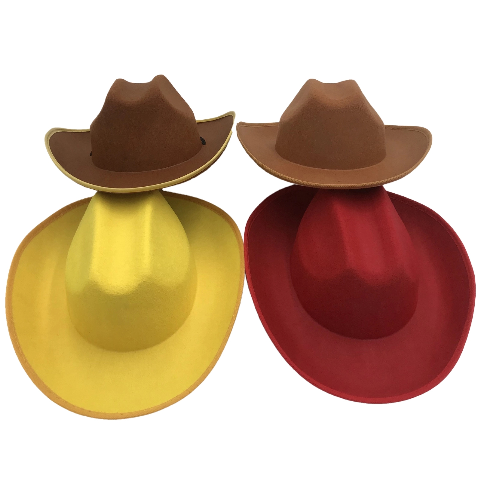 Classic Non-Woven Felt Western Cowboy Hat Adult Size 5