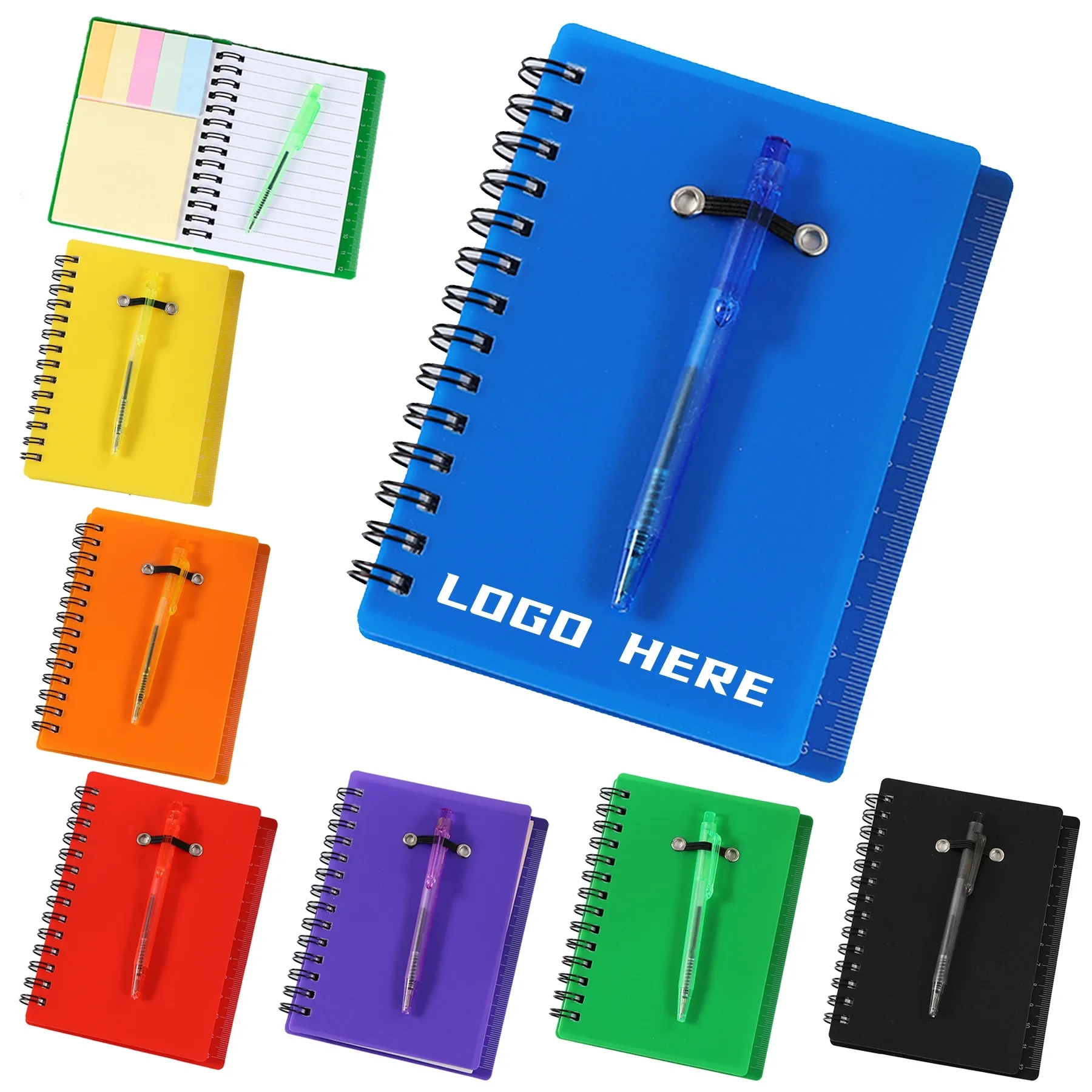 Spiral Notebook Steno Pocket Notepad With Pen