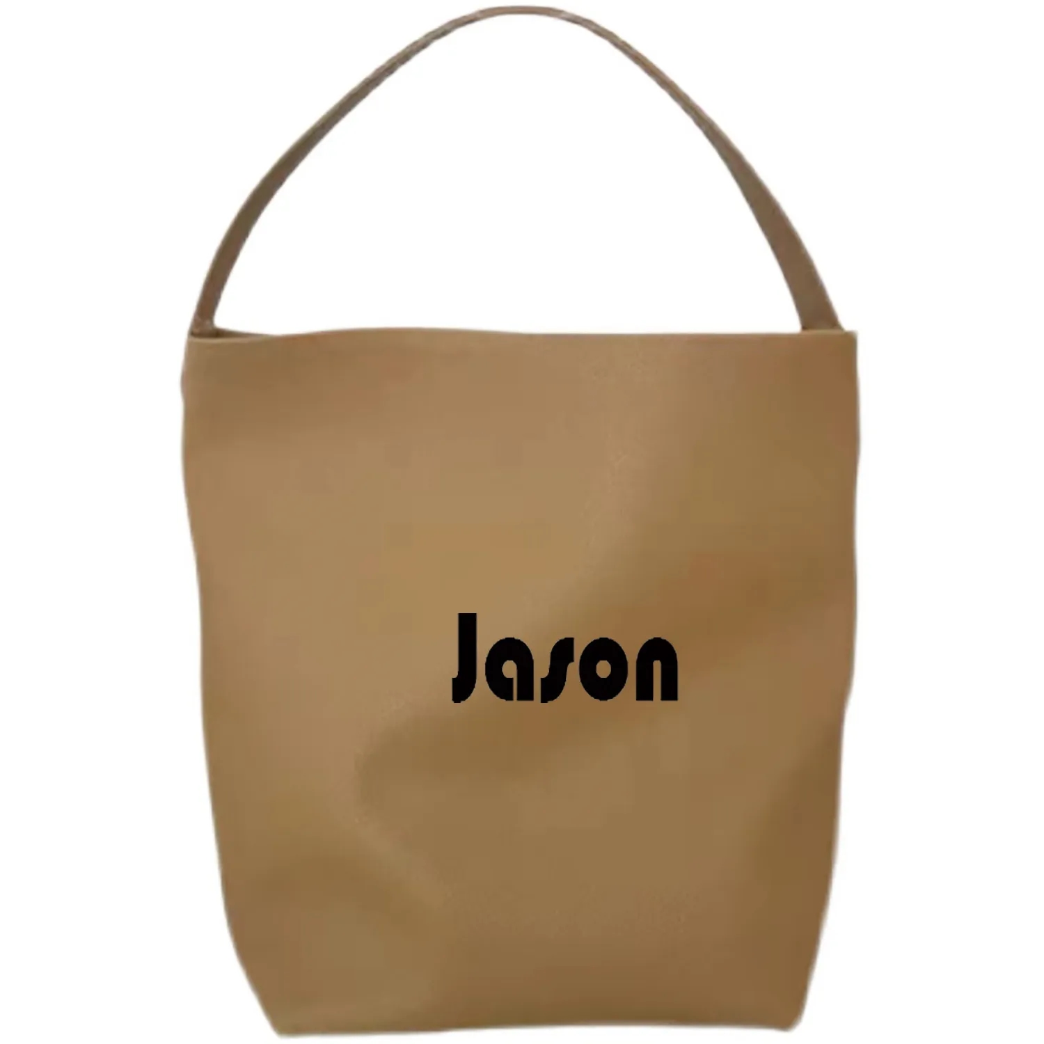 Large Capacity Genuine Leather Commuter Tote Bag, custom tote bag with logo imprint 2