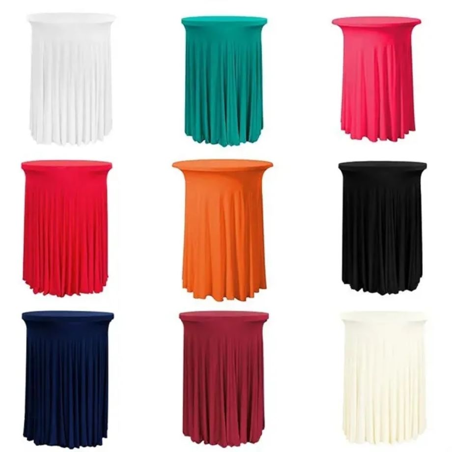 Cocktail Tablecloths With Skirt Ruffles 2