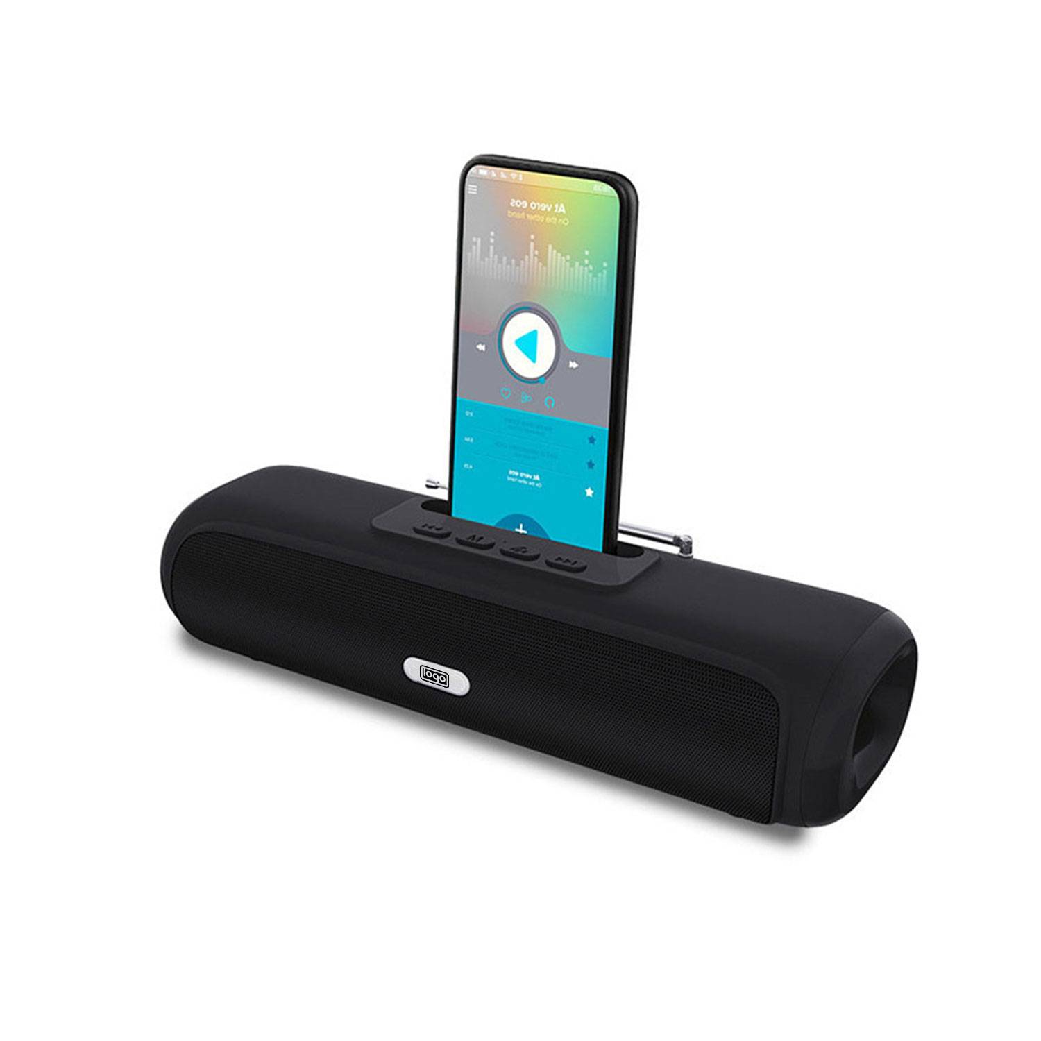 Portable Bluetooth Speaker with Phone Stand & Subwoofer 2