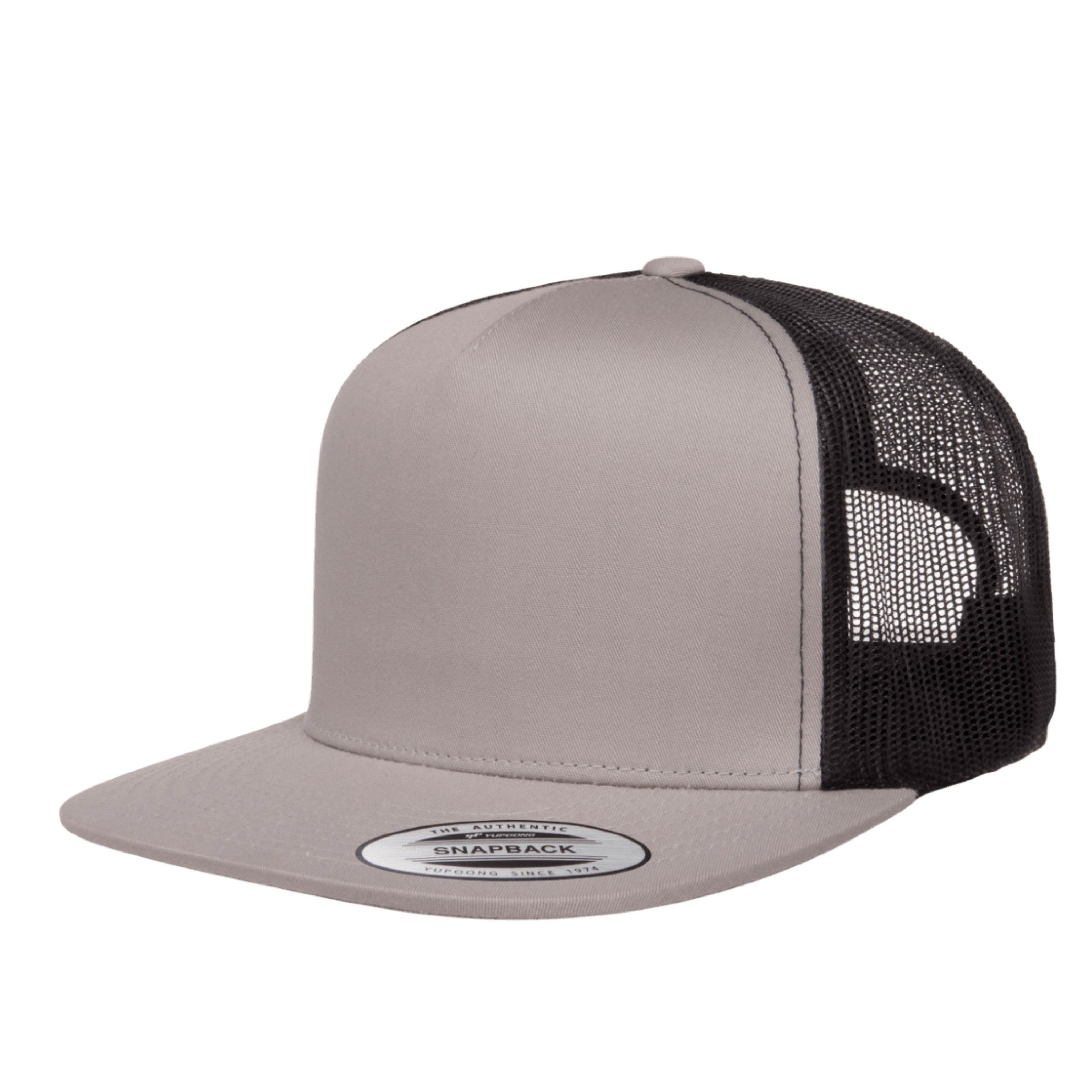 Yupoong 6006 YP Classics Five-Panel Classic Trucker Hat with Leatherette Patches or Embroidery 25