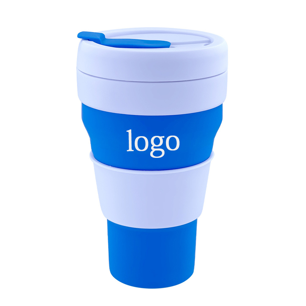 Pocket Size Collapsible Silicone Travel Cup 15oz / 450ml