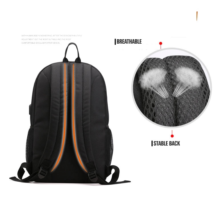 Custom Two-piece Laptops Backpacks with USB Charging Port 6