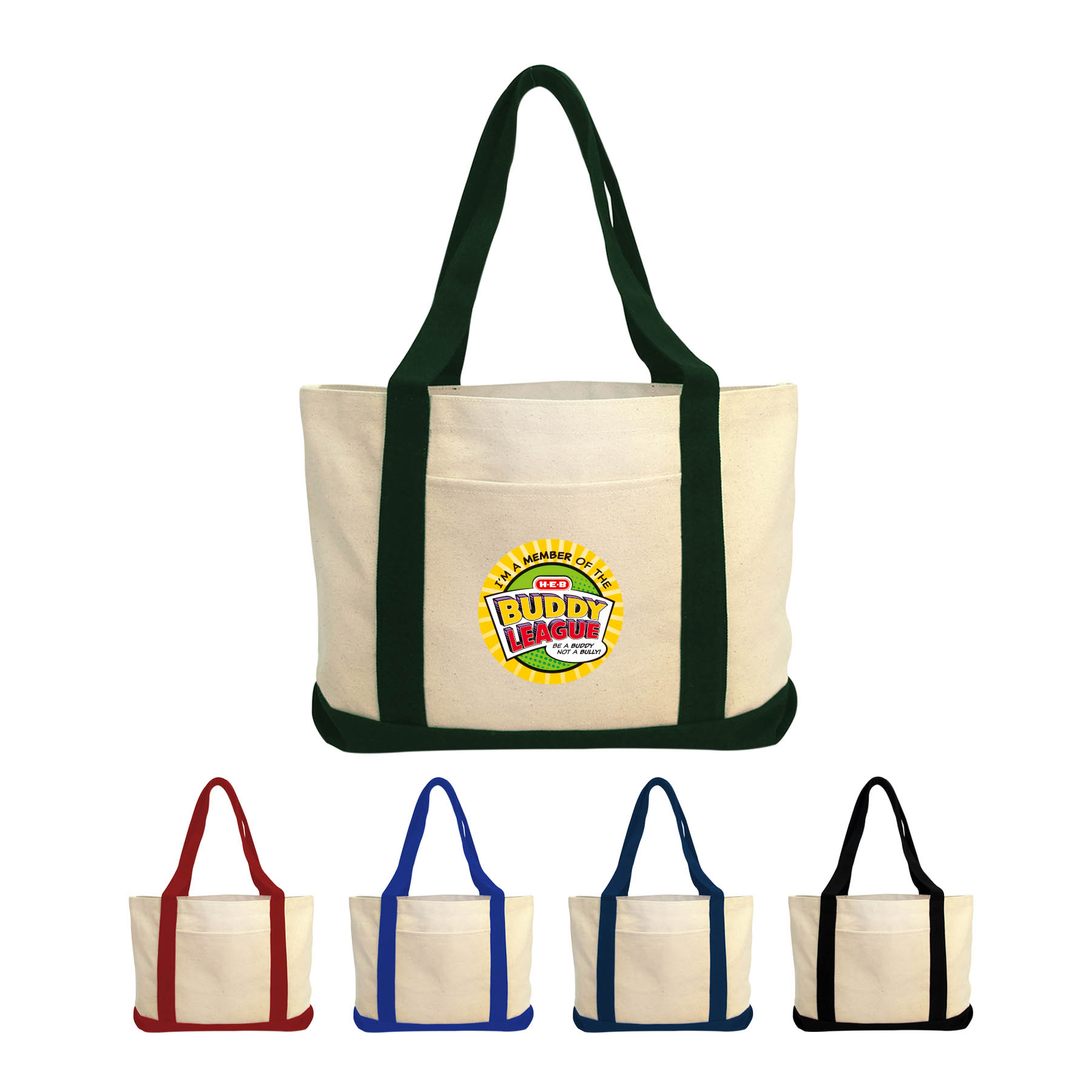 Heavy Duty Medium 11 oz. Cotton Canvas Tote Bag Boat Bag, custom tote bag with logo imprint 4