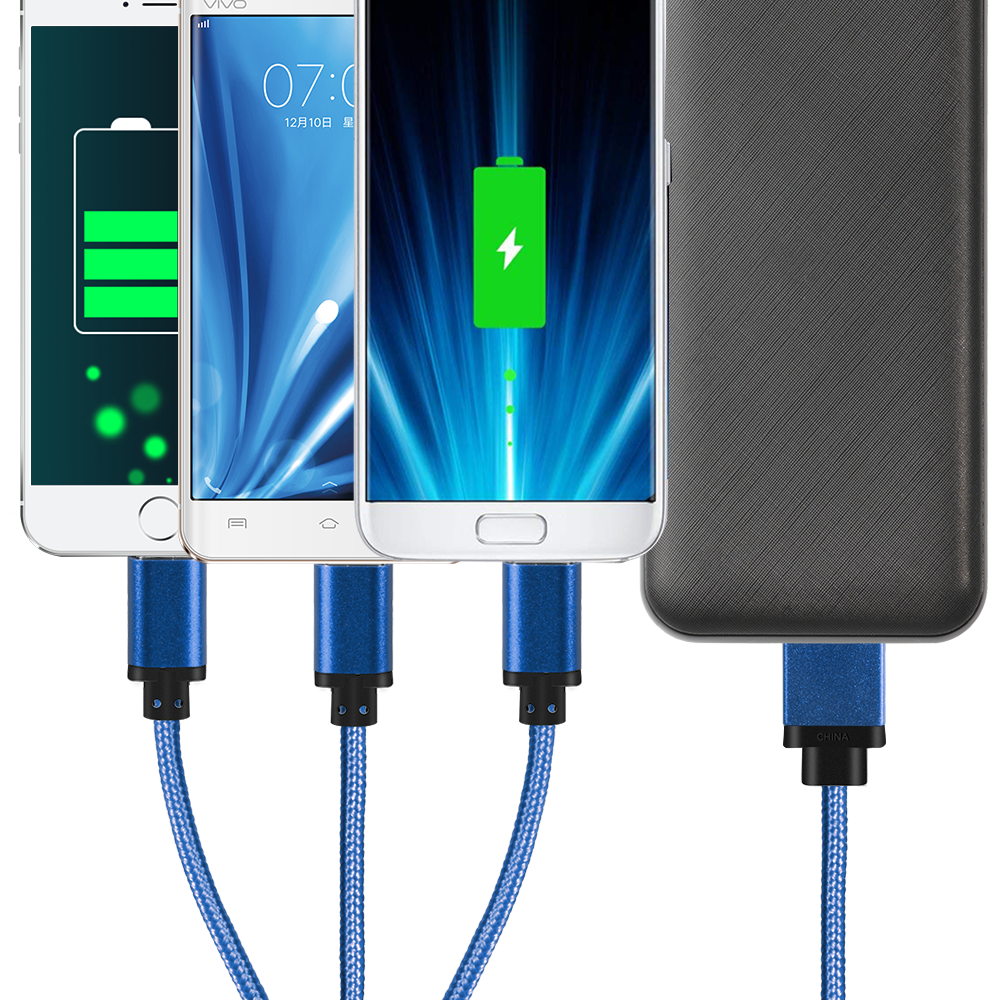 Cherry Avenue 3 in1 Logo Light Up Charging Cable with iPhone & Android 2 - Simports 14