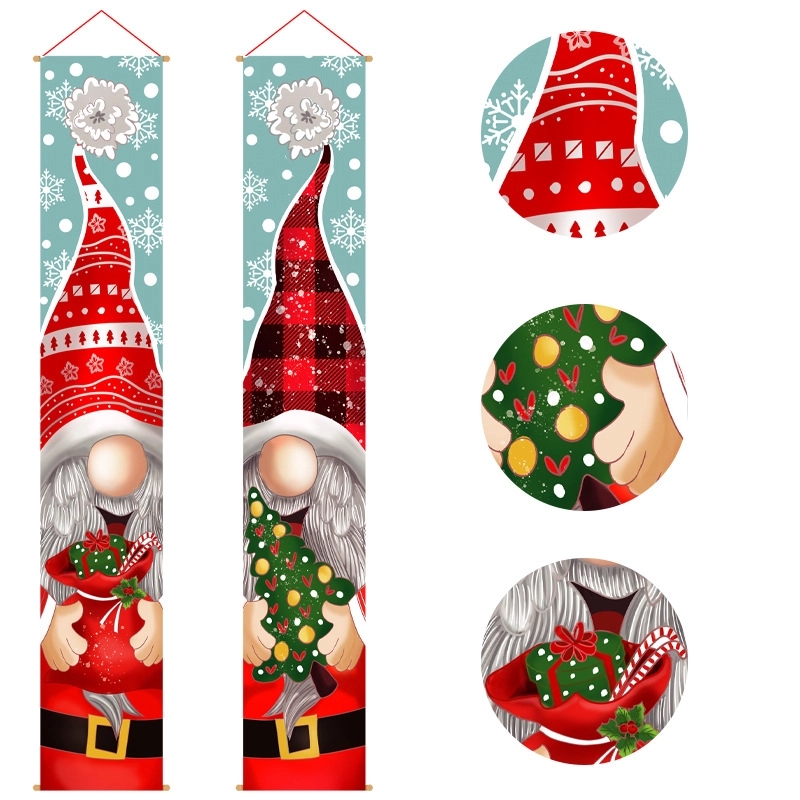 2 PCS Christmas Outdoor Decoration Banner 4