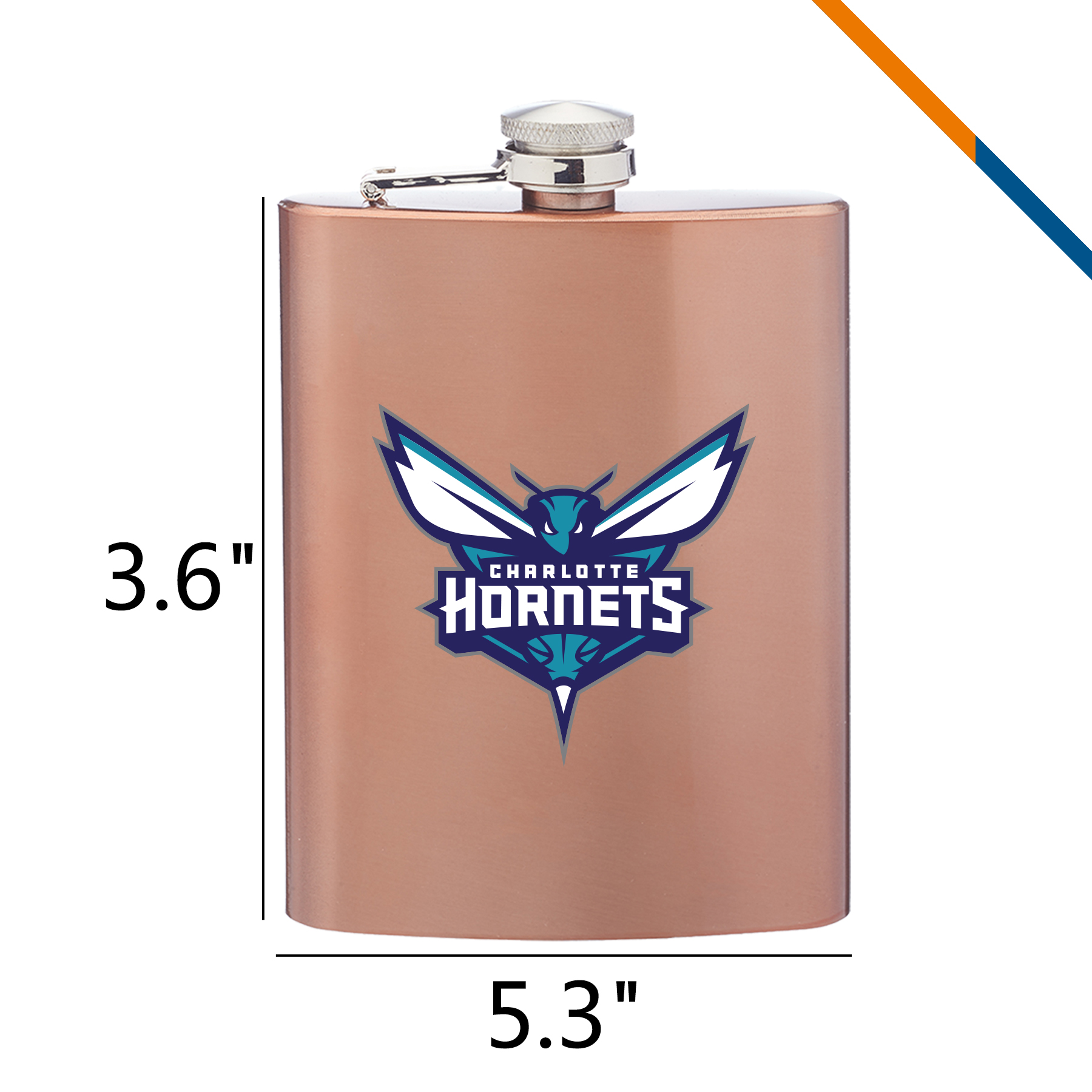 Igor Stainless Steel Hip Flask - 8 OZ. 3