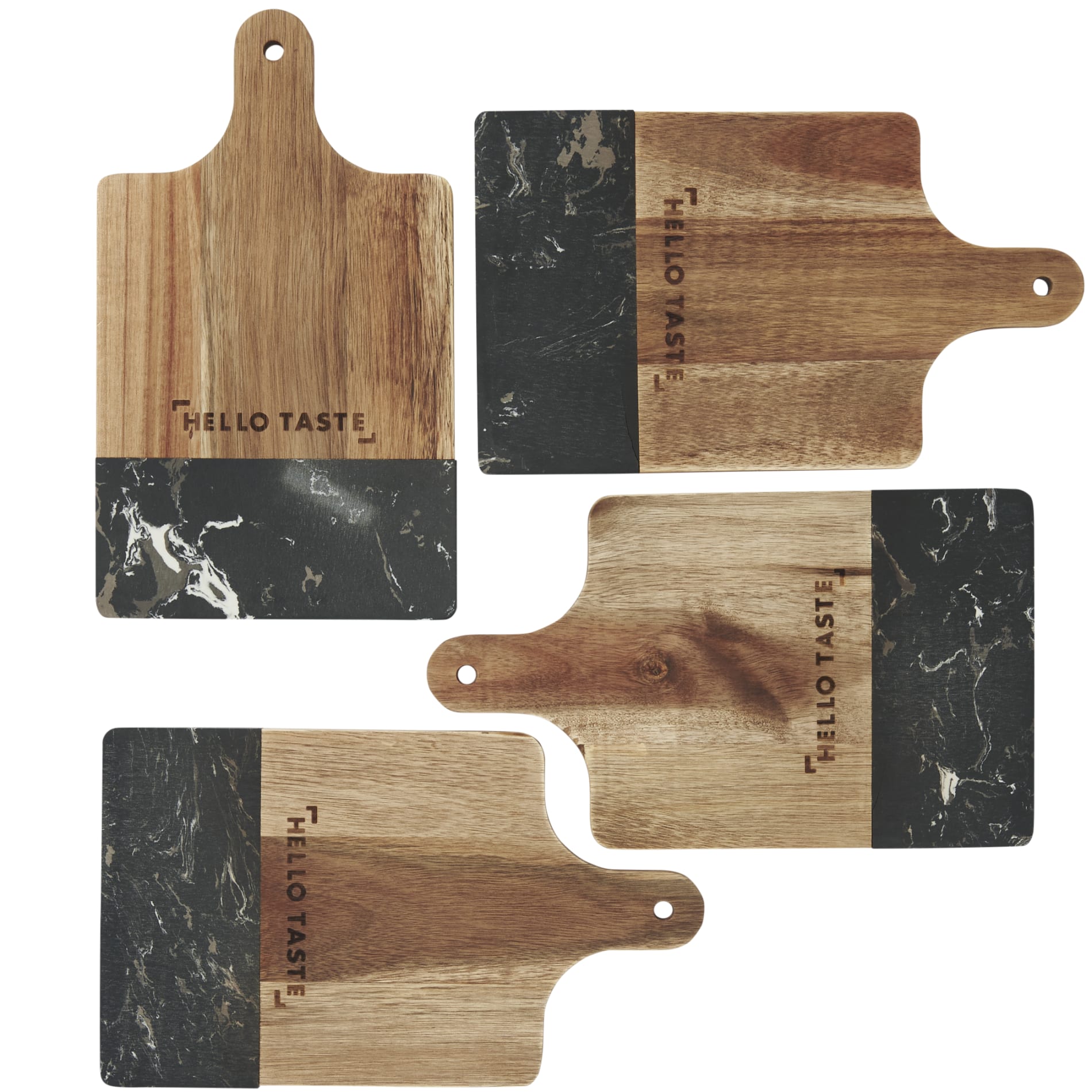 Black Marble and Wood Cutting Board 48