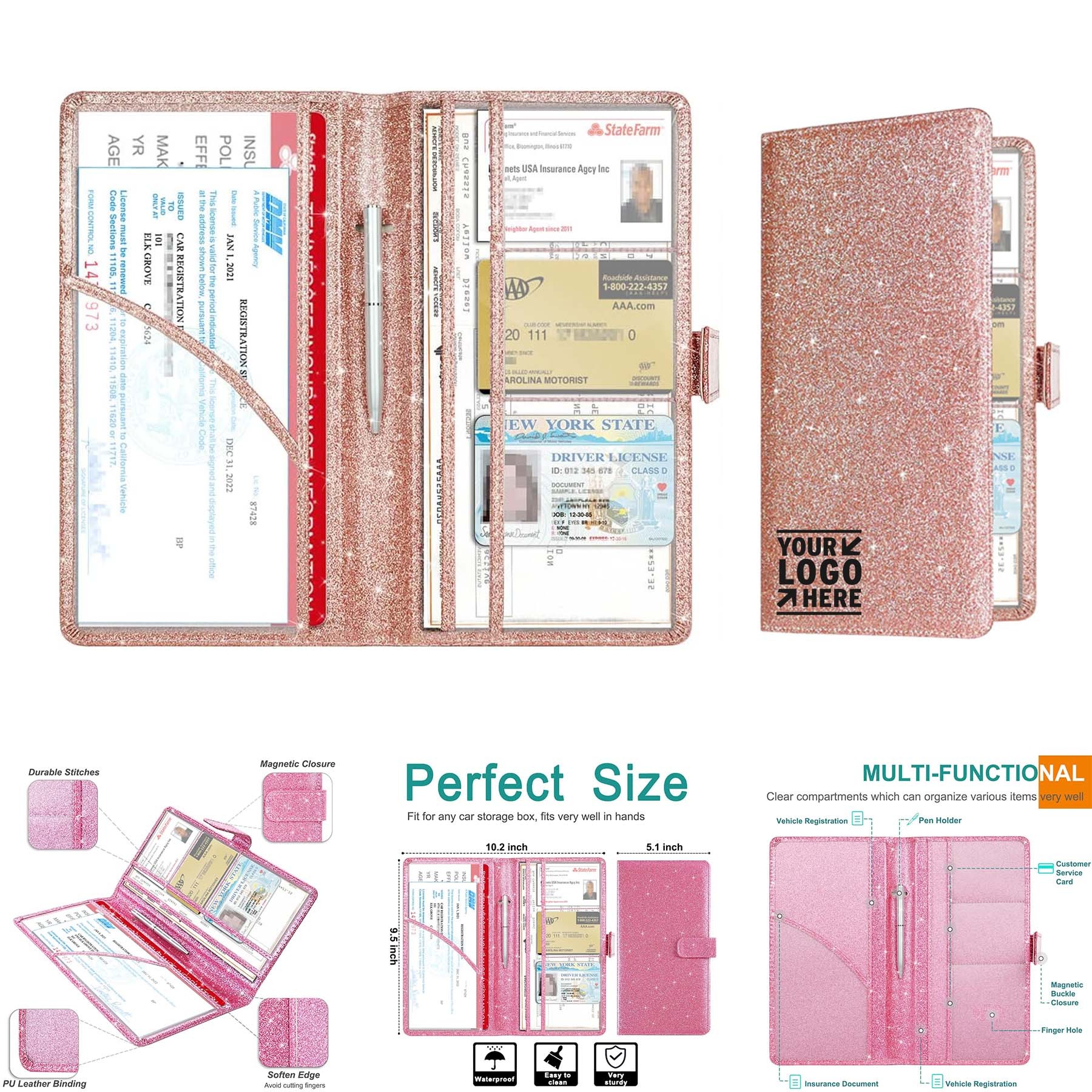 Cards Holder Car Sun Visor Organizer 2