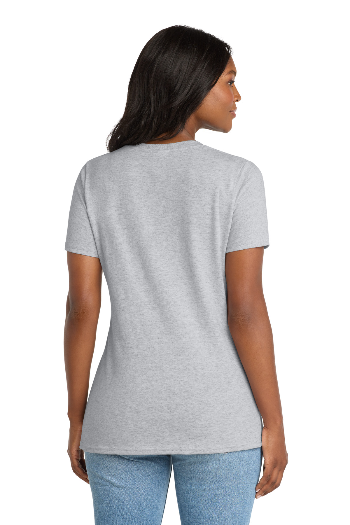 Port & Co Women's Core Cotton V-Neck Tee. LPC54V 112