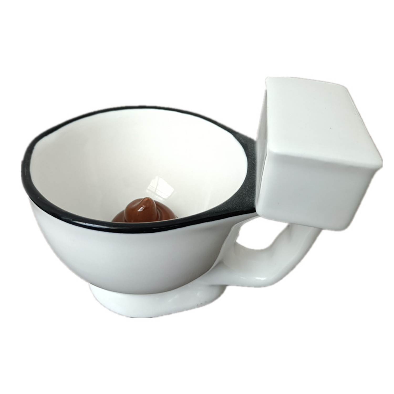 10oz Toilet Shaped Ceramic Mug w/ Handle 2