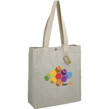 Repose 10oz Recycled Cotton Box Tote w/Snap 46