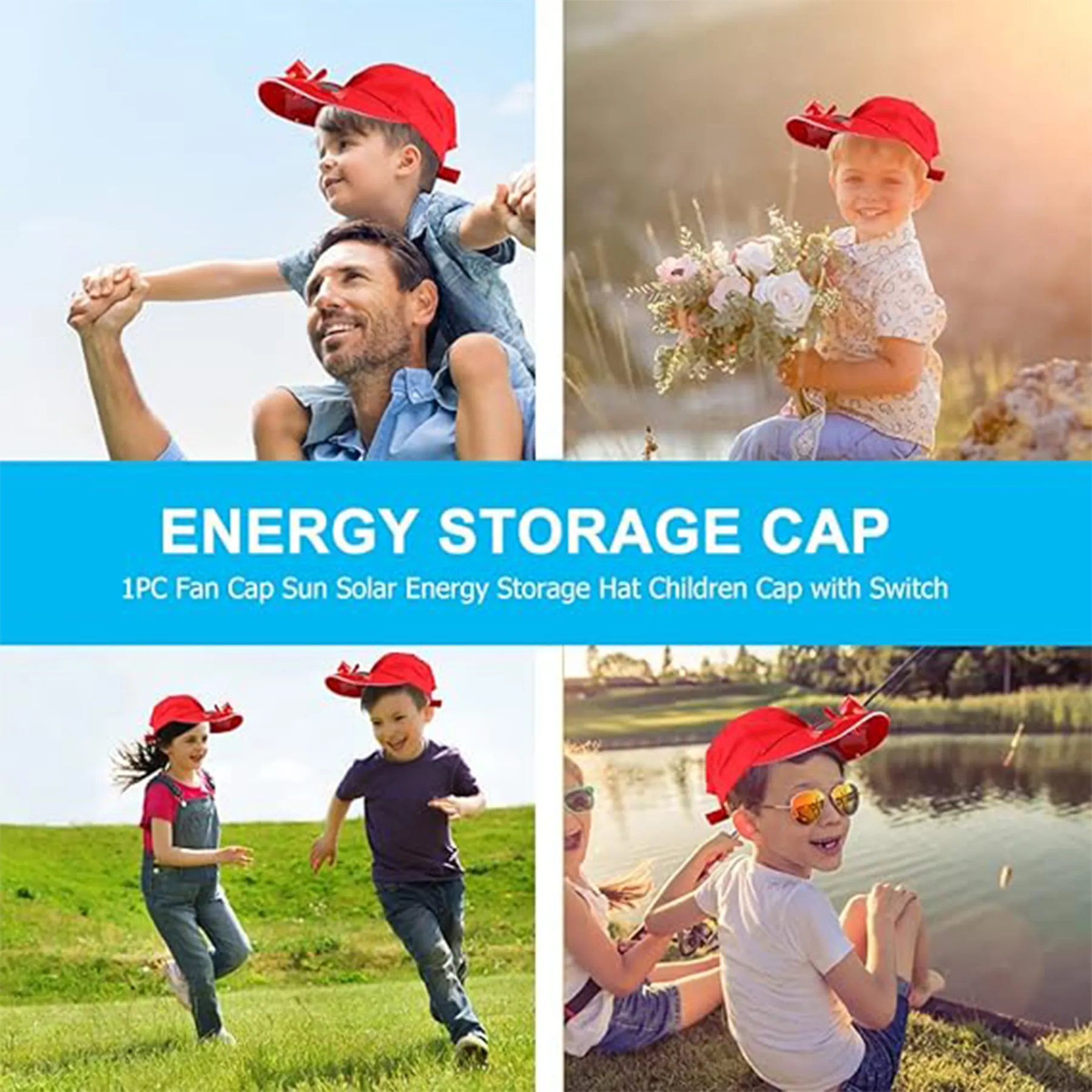 Solar Powered Fan Baseball Hat 4