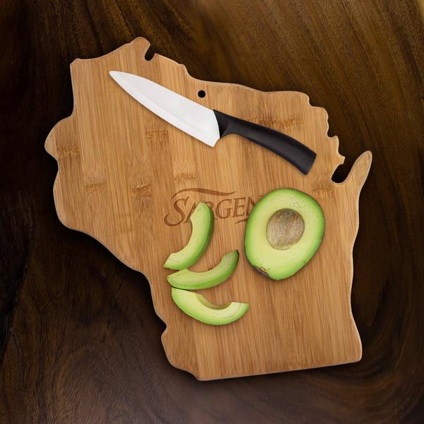U.S. State Shaped Bamboo Cutting and Serving Boards 217